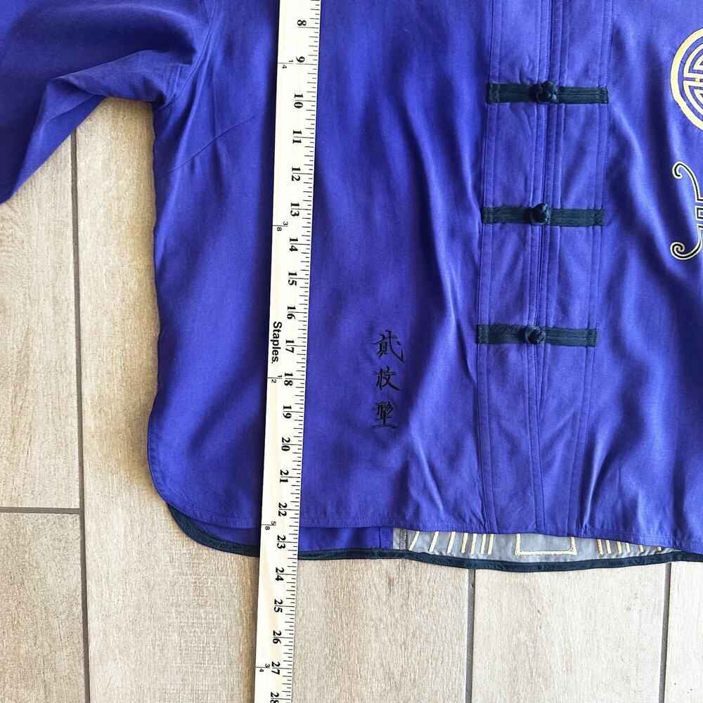 VTG Chicos 100% Silk Asian Inspired Kimono (2) /L-XL Embroidered Art To Wear - Picture 10 of 10